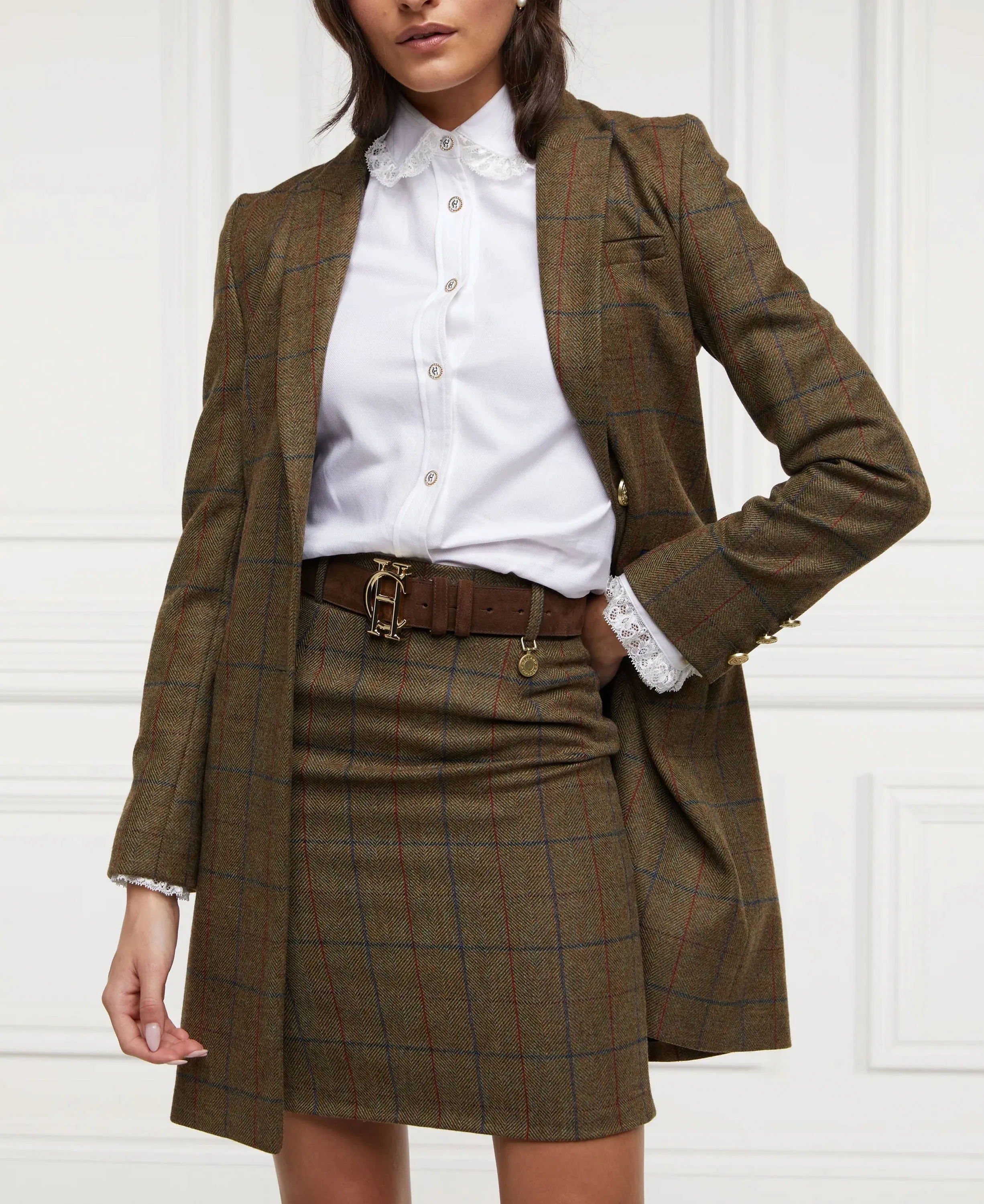 Regency Skirt - Glen Green