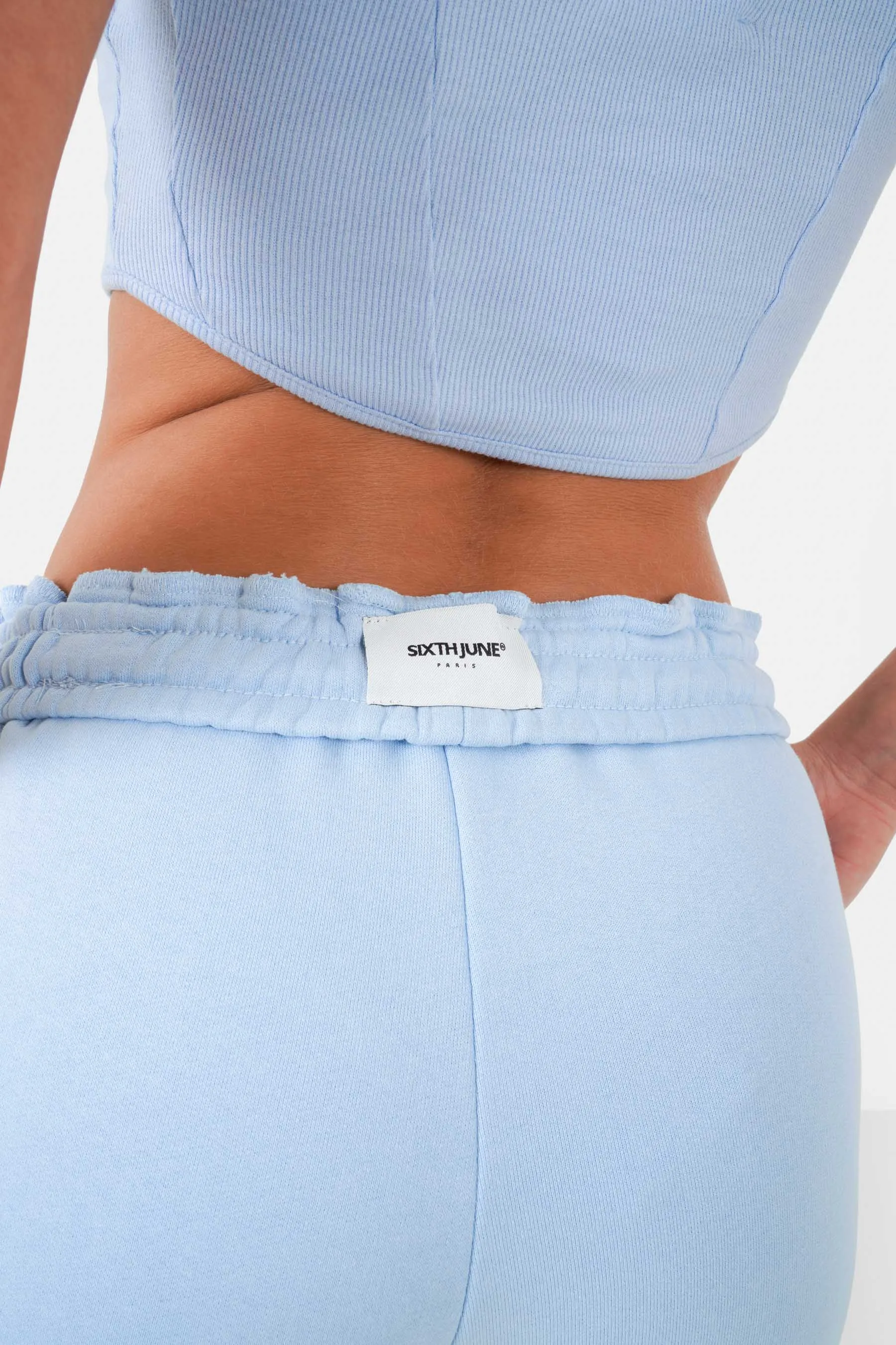 Reverse belt Joggers 33814-LBLU