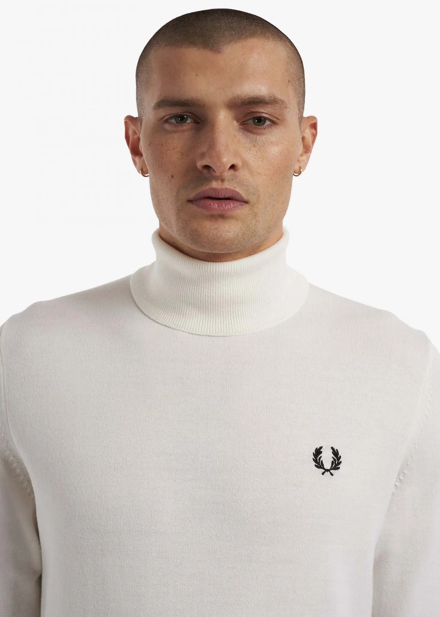 Roll neck jumper - snow white