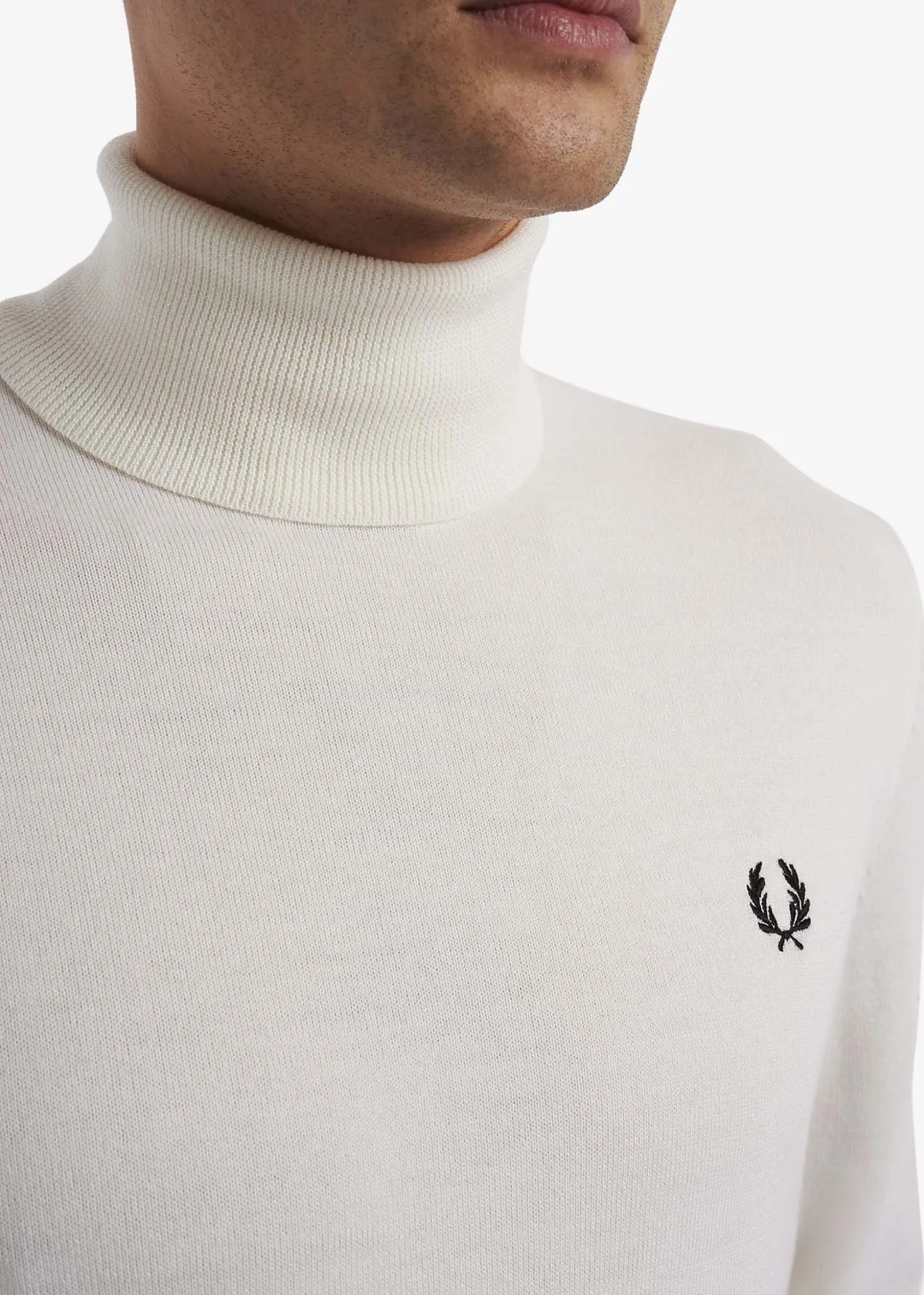 Roll neck jumper - snow white