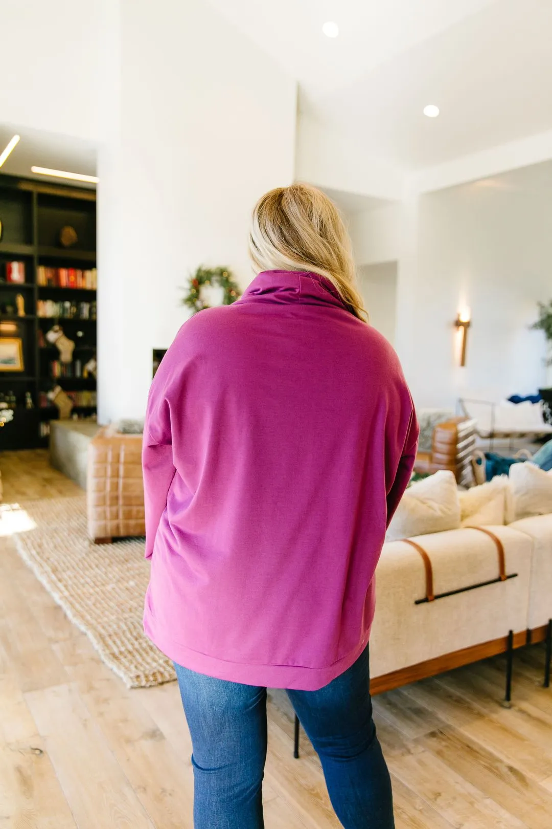 Safe & Sound Cowl Neck In Sugarplum