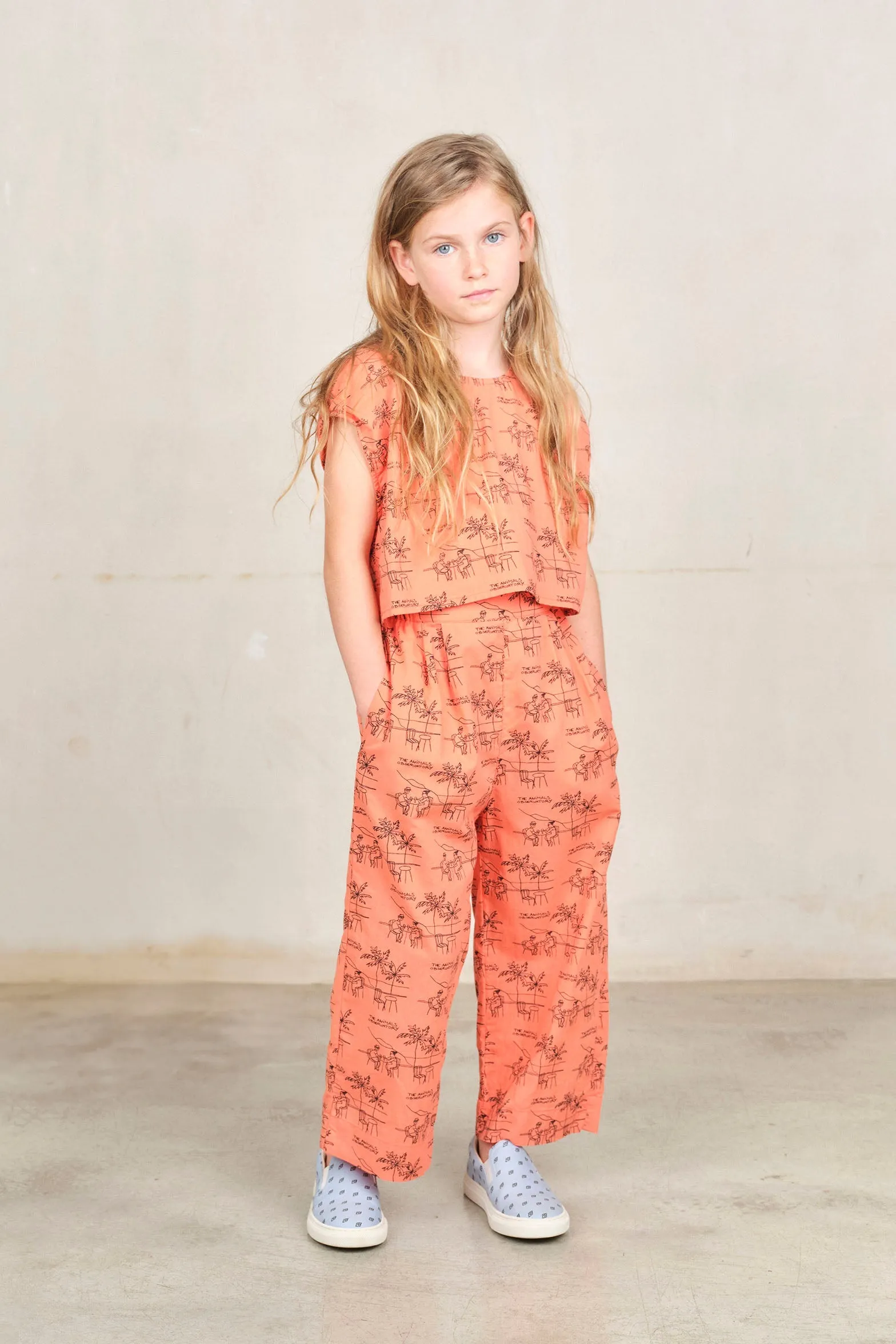 Salmon Drawings Antelope Pants