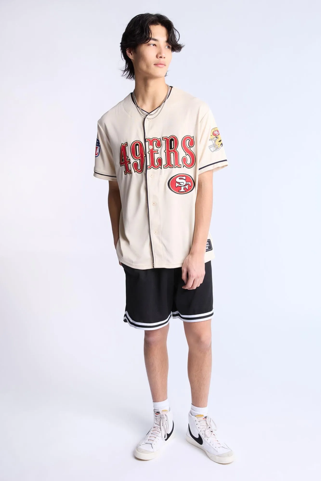 San Francisco 49ers Button-Up Baseball Jersey