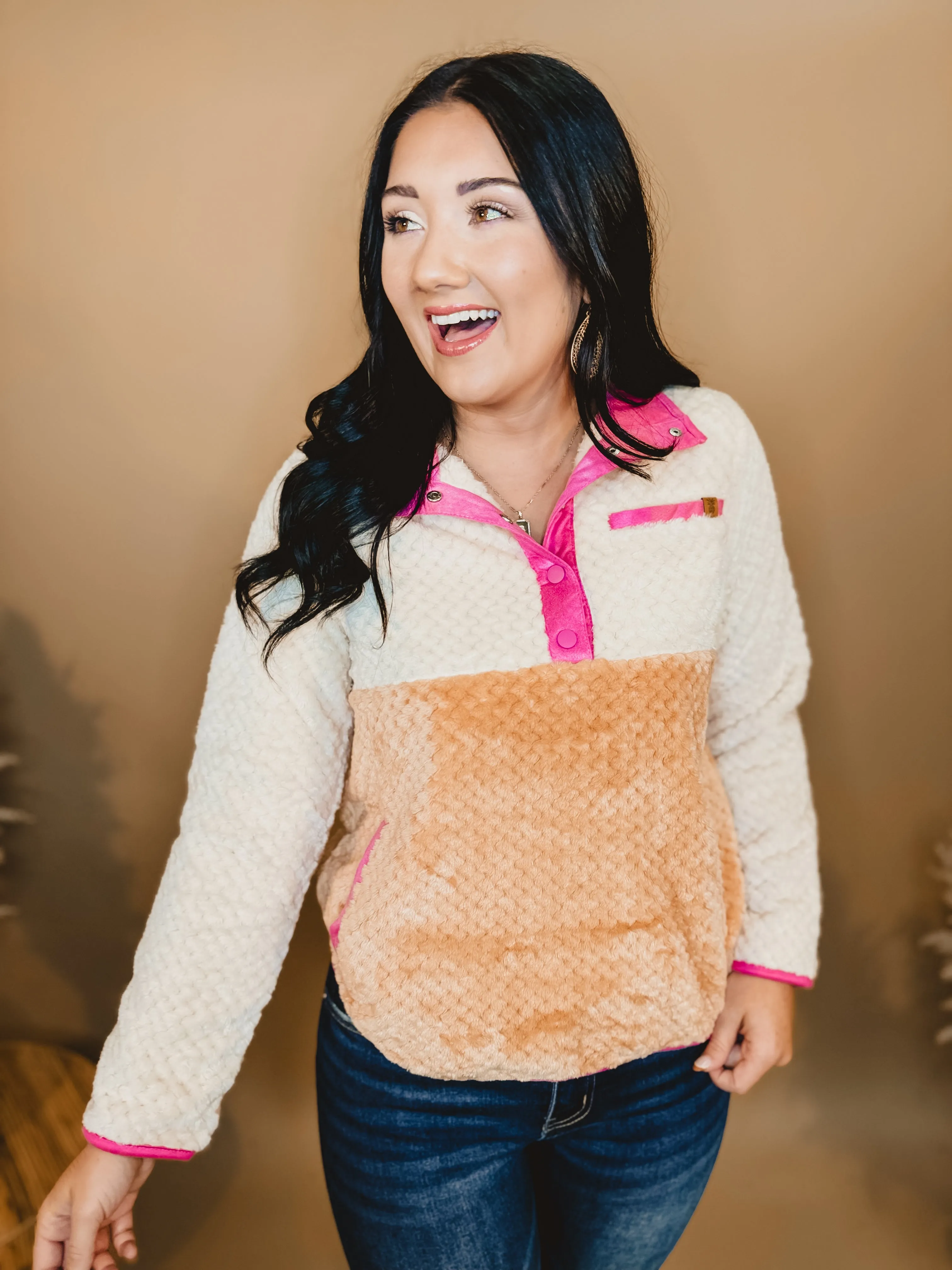 Simply Southern Simply Soft Pullover - Honey/Pink