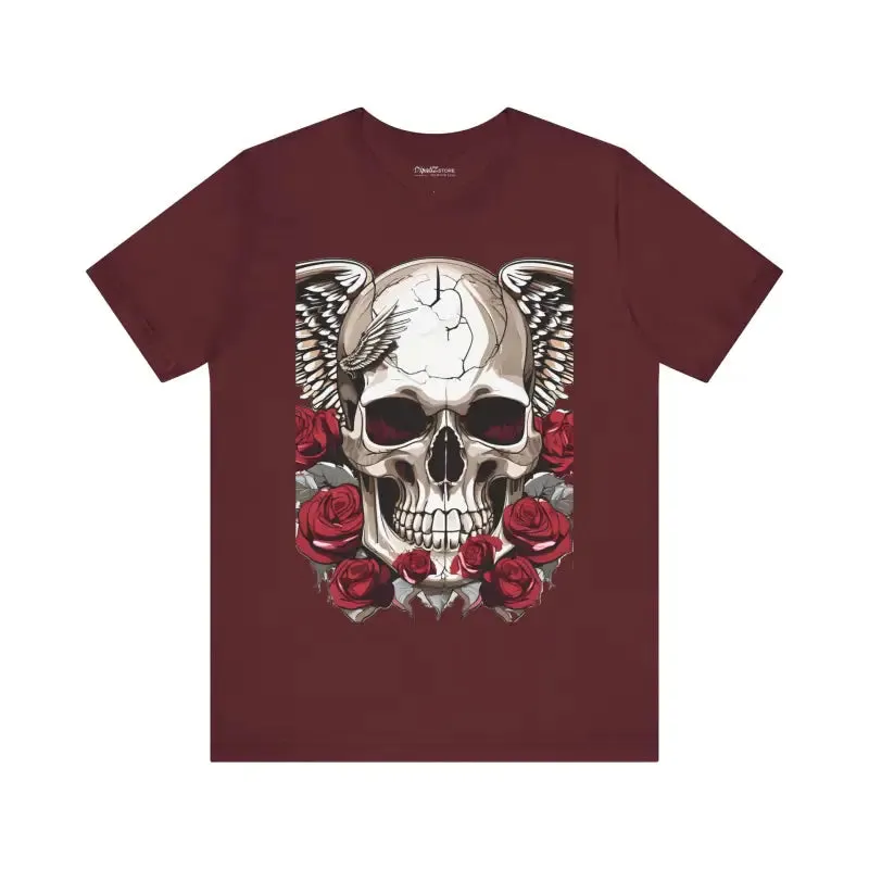 Skulls Roses Unisex Jersey Short Sleeve Tee Halloween