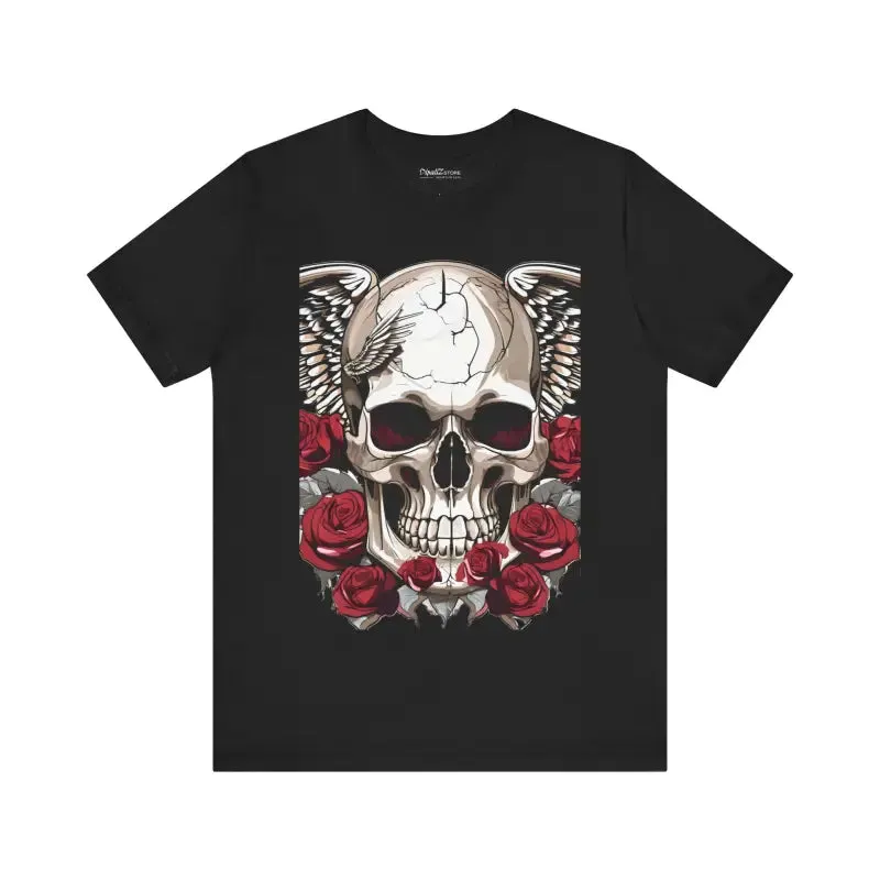 Skulls Roses Unisex Jersey Short Sleeve Tee Halloween