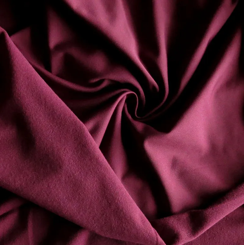 Spiced Plum Dry-Flex Fleece Back Knit Fabric