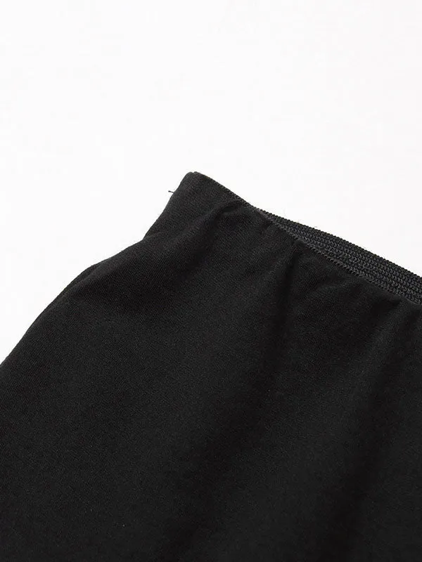 Split-Joint Flared Pants High Waisted Jean Pants Bottoms