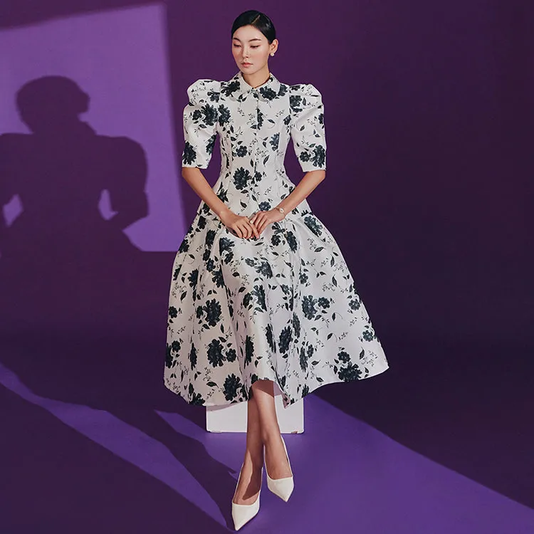 TP9126 Flower Puff Half Single Jacket Two-Piece