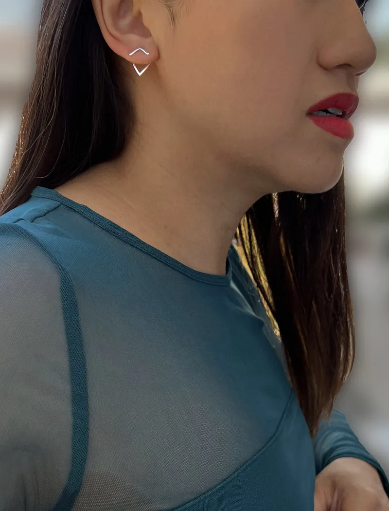 TRILL 2-Way Sterling Silver Earring Jackets