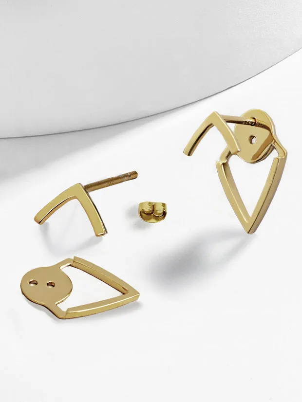 TRILL 2-Way Sterling Silver Earring Jackets