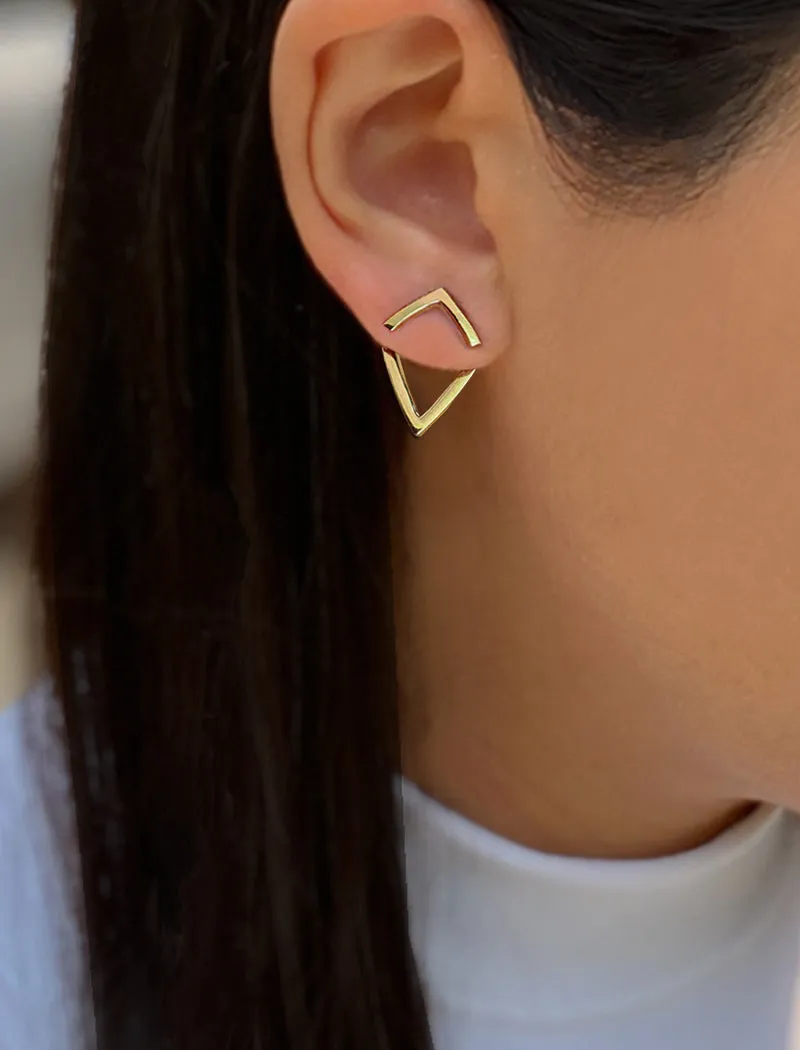 TRILL 2-Way Sterling Silver Earring Jackets