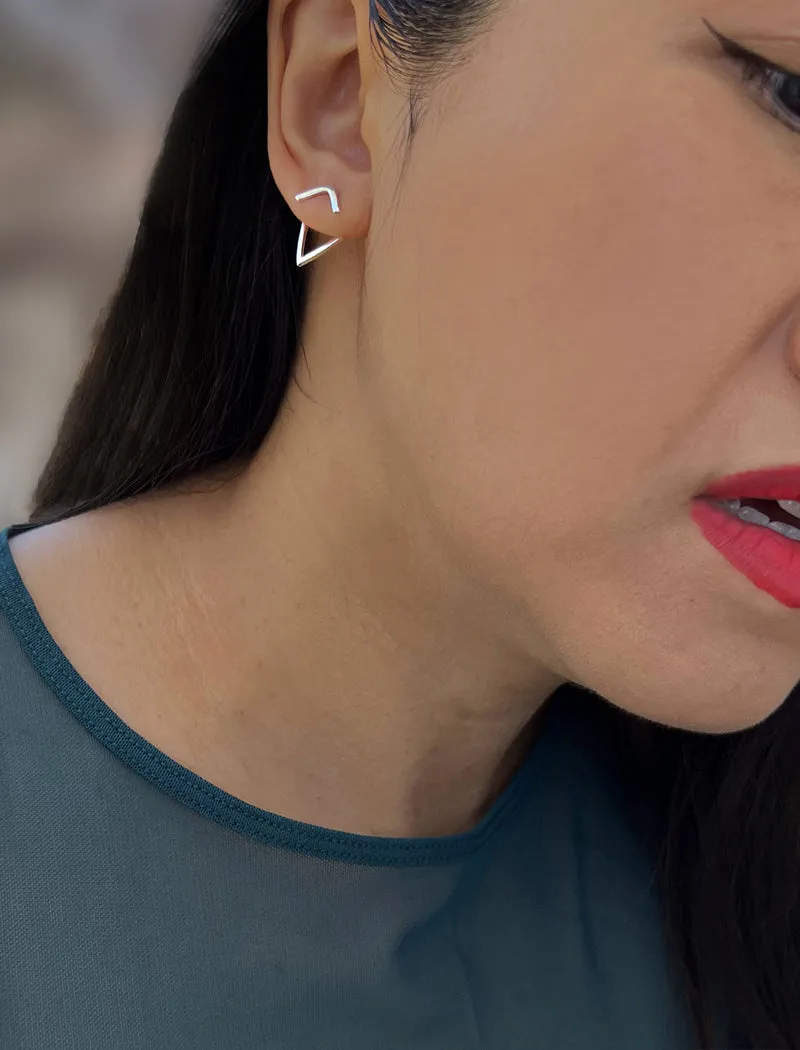 TRILL 2-Way Sterling Silver Earring Jackets