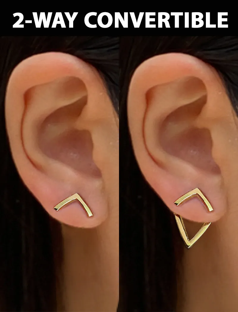 TRILL 2-Way Sterling Silver Earring Jackets