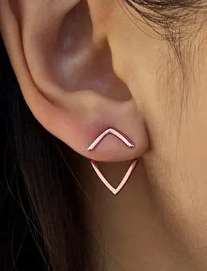 TRILL 2-Way Stud Earring Jackets | 18K Rose Gold Over Sterling Silver