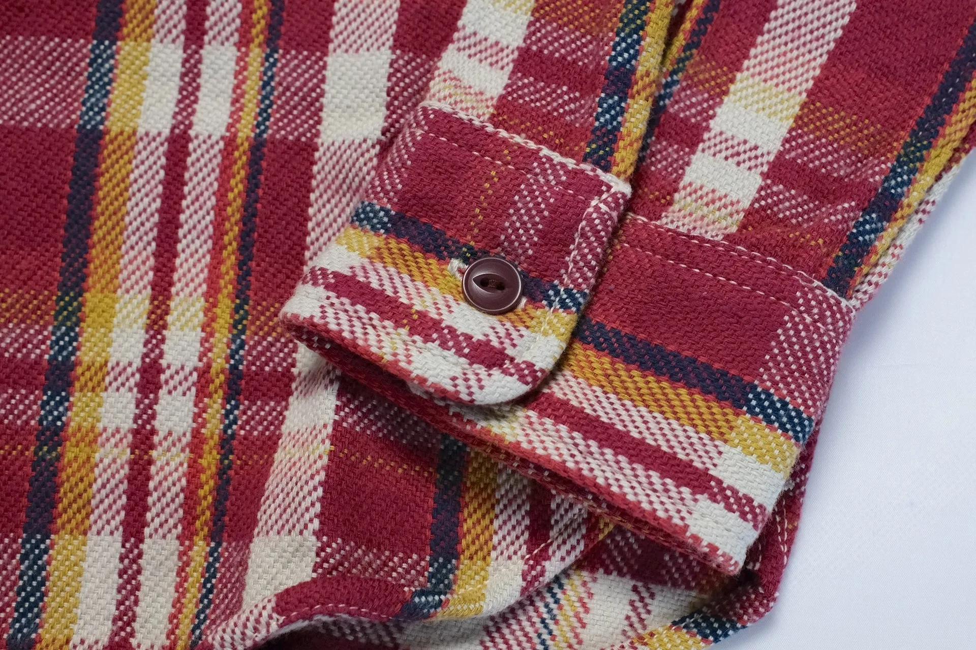 UES 14oz Heavyweight Selvage Flannel Workshirt (Autumn Red)