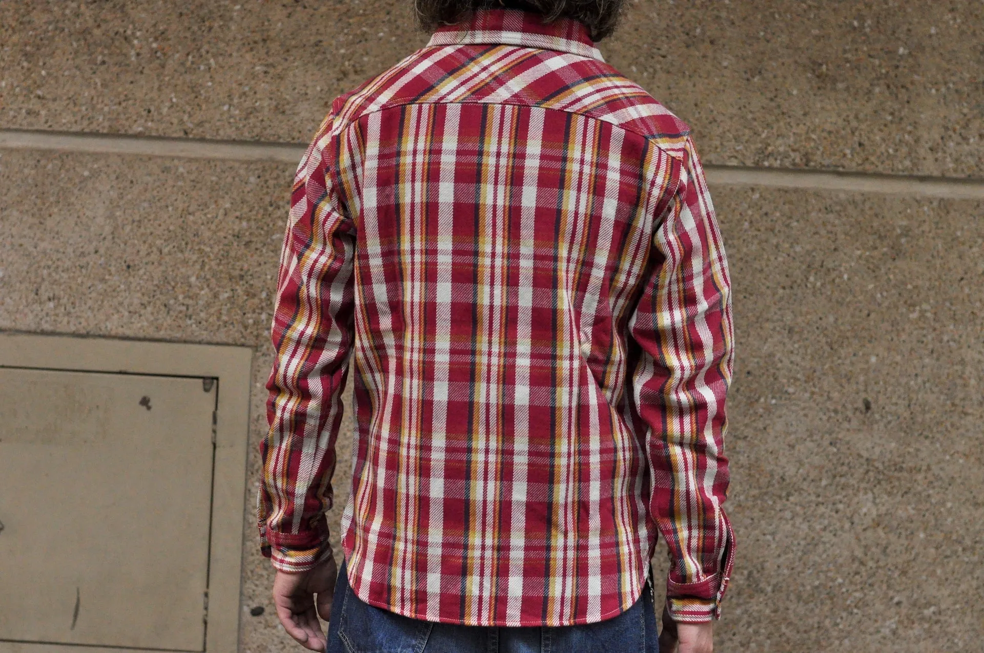 UES 14oz Heavyweight Selvage Flannel Workshirt (Autumn Red)