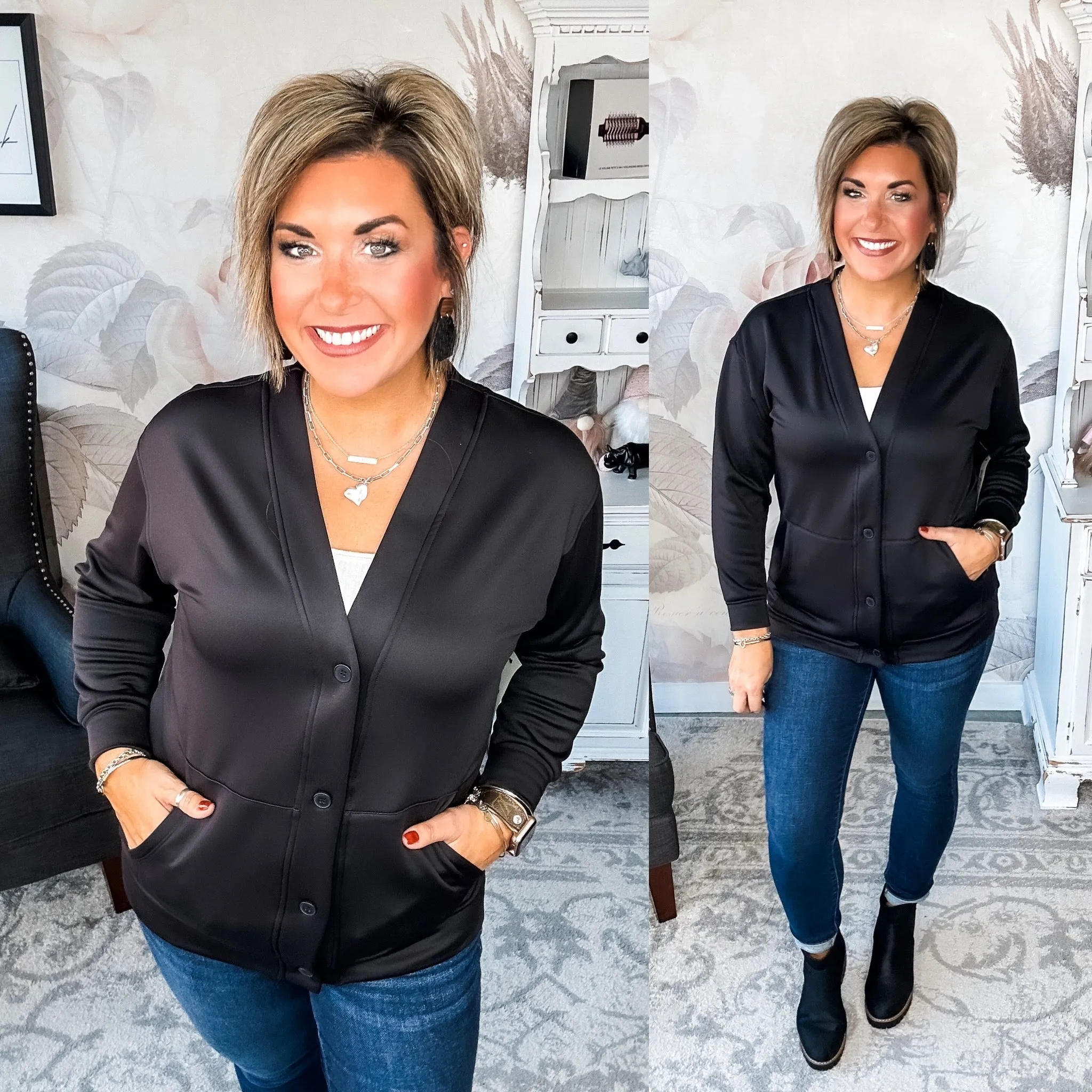 Whatever You Do Cardigan - Black