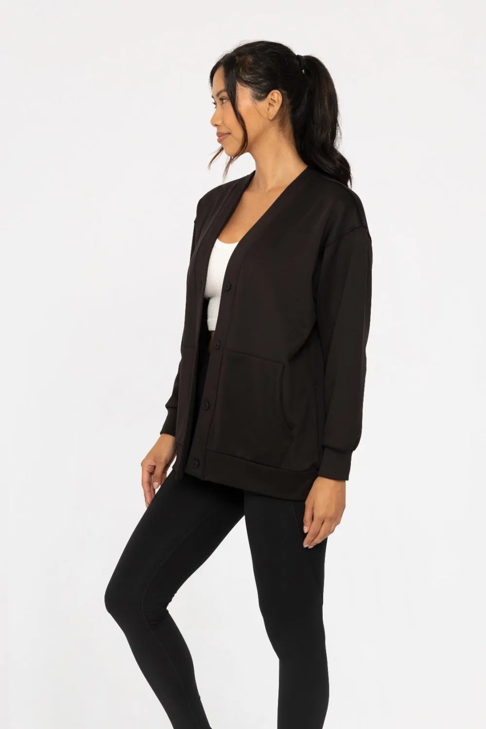Whatever You Do Cardigan - Black