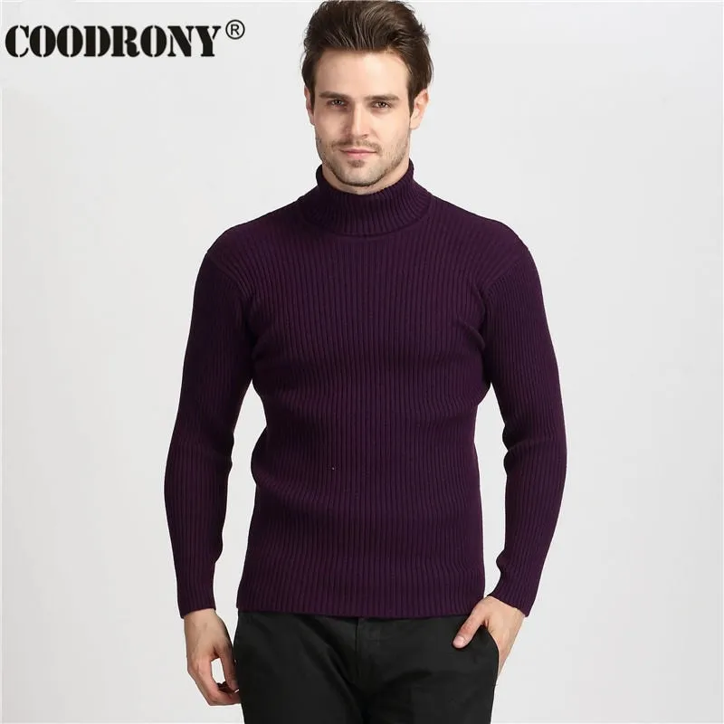 Winter Thick Warm Cashmere Sweater Men Sweaters Slim Fit Pullover