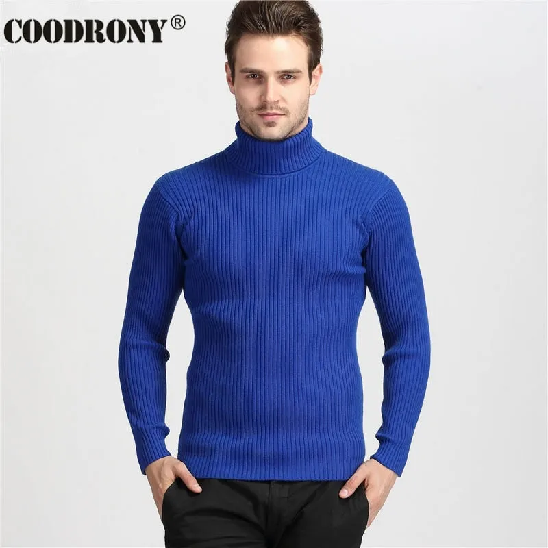 Winter Thick Warm Cashmere Sweater Men Sweaters Slim Fit Pullover