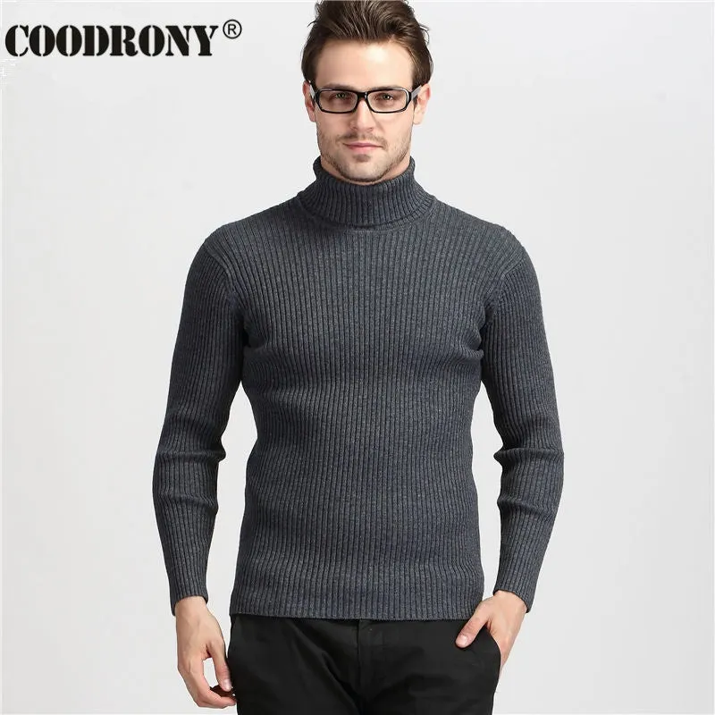 Winter Thick Warm Cashmere Sweater Men Sweaters Slim Fit Pullover