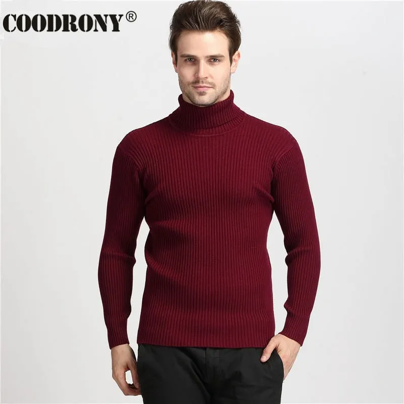 Winter Thick Warm Cashmere Sweater Men Sweaters Slim Fit Pullover
