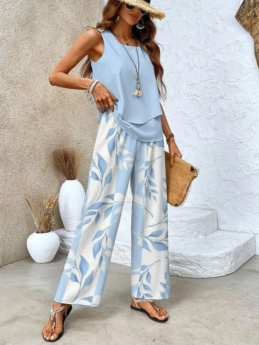 Women's Casual Two-Piece Set | Flowy & Stylish