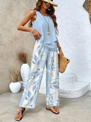 Women's Casual Two-Piece Set | Flowy & Stylish