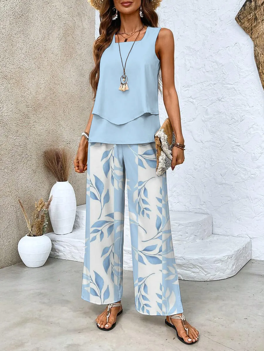Women's Casual Two-Piece Set | Flowy & Stylish