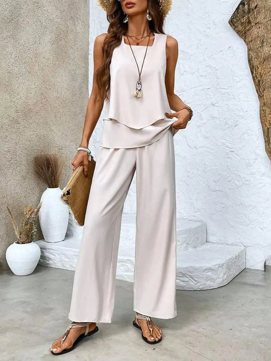 Women's Casual Two-Piece Set | Flowy & Stylish