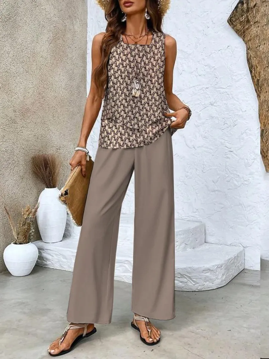 Women's Casual Two-Piece Set | Flowy & Stylish