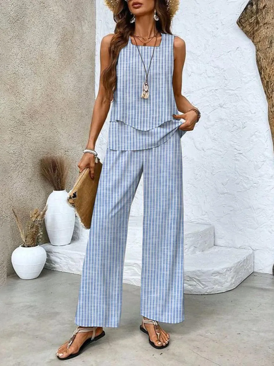 Women's Casual Two-Piece Set | Flowy & Stylish