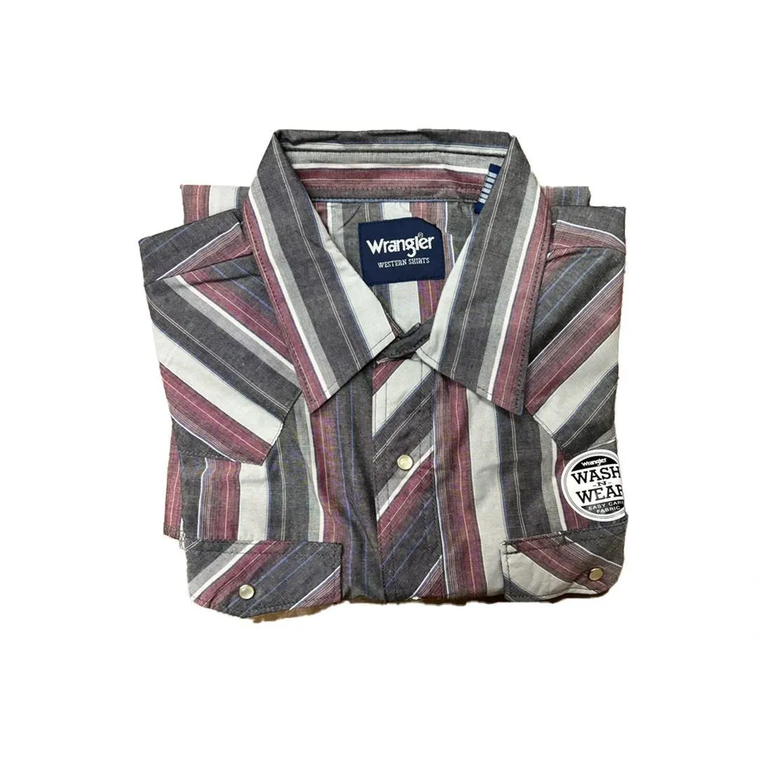Wrangler Men's Plaid Classic Western Shirt Various Colours