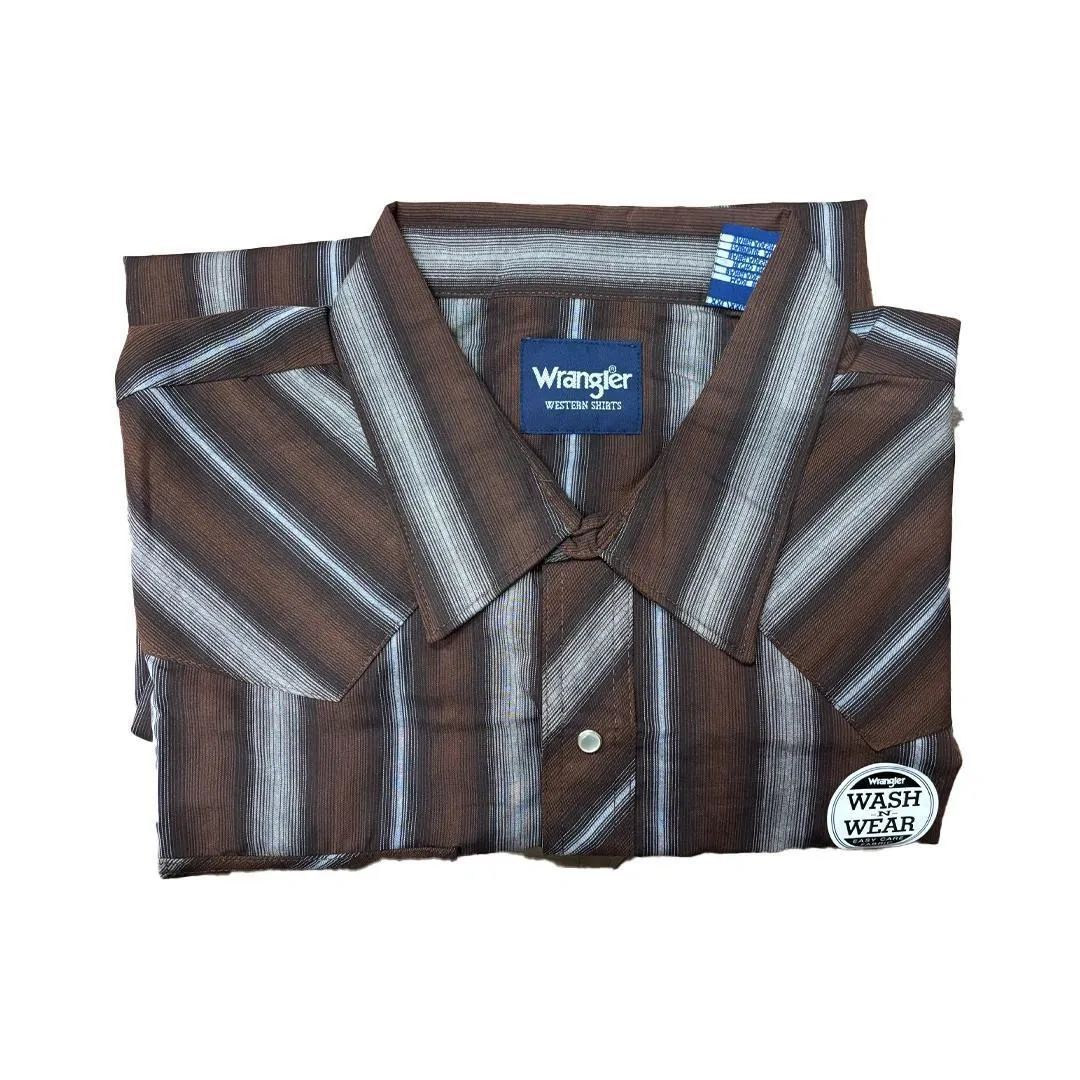 Wrangler Men's Plaid Classic Western Shirt Various Colours