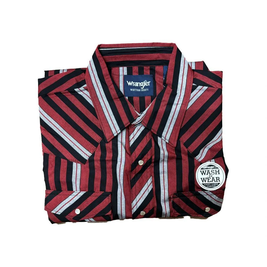 Wrangler Men's Plaid Classic Western Shirt Various Colours