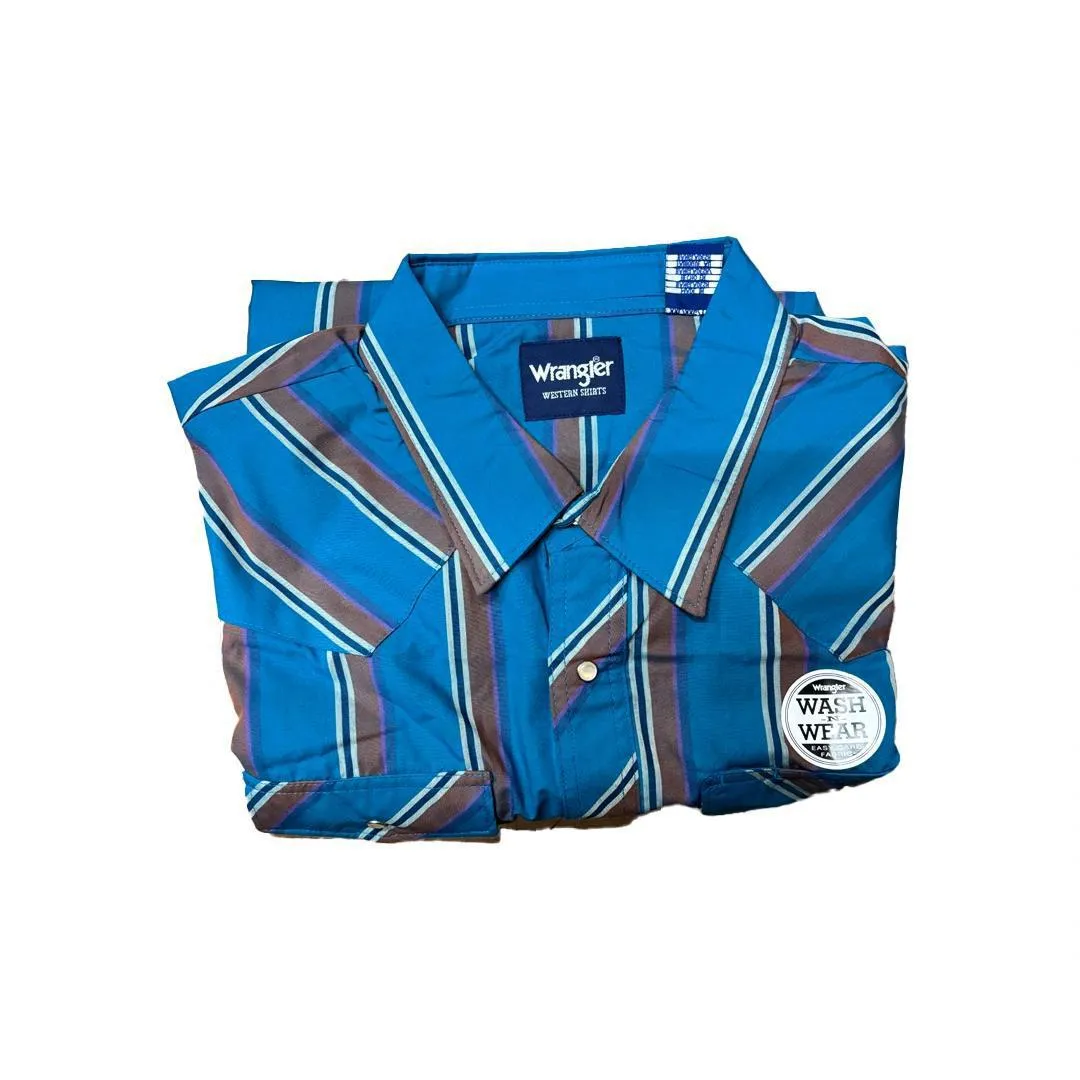 Wrangler Men's Plaid Classic Western Shirt Various Colours