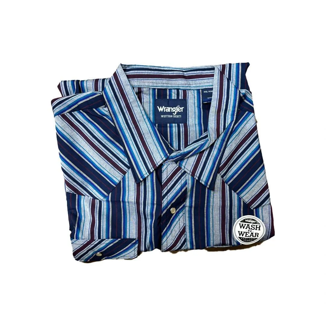 Wrangler Men's Plaid Classic Western Shirt Various Colours