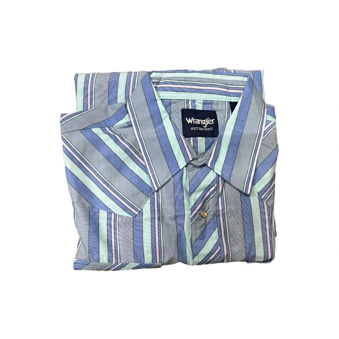 Wrangler Men's Plaid Classic Western Shirt Various Colours