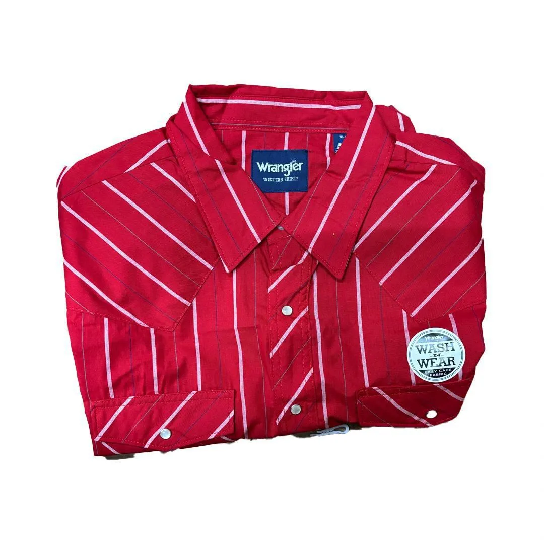 Wrangler Men's Plaid Classic Western Shirt Various Colours