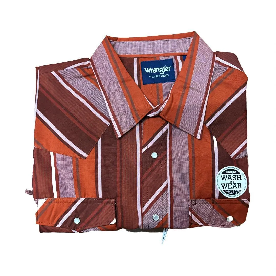 Wrangler Men's Plaid Classic Western Shirt Various Colours