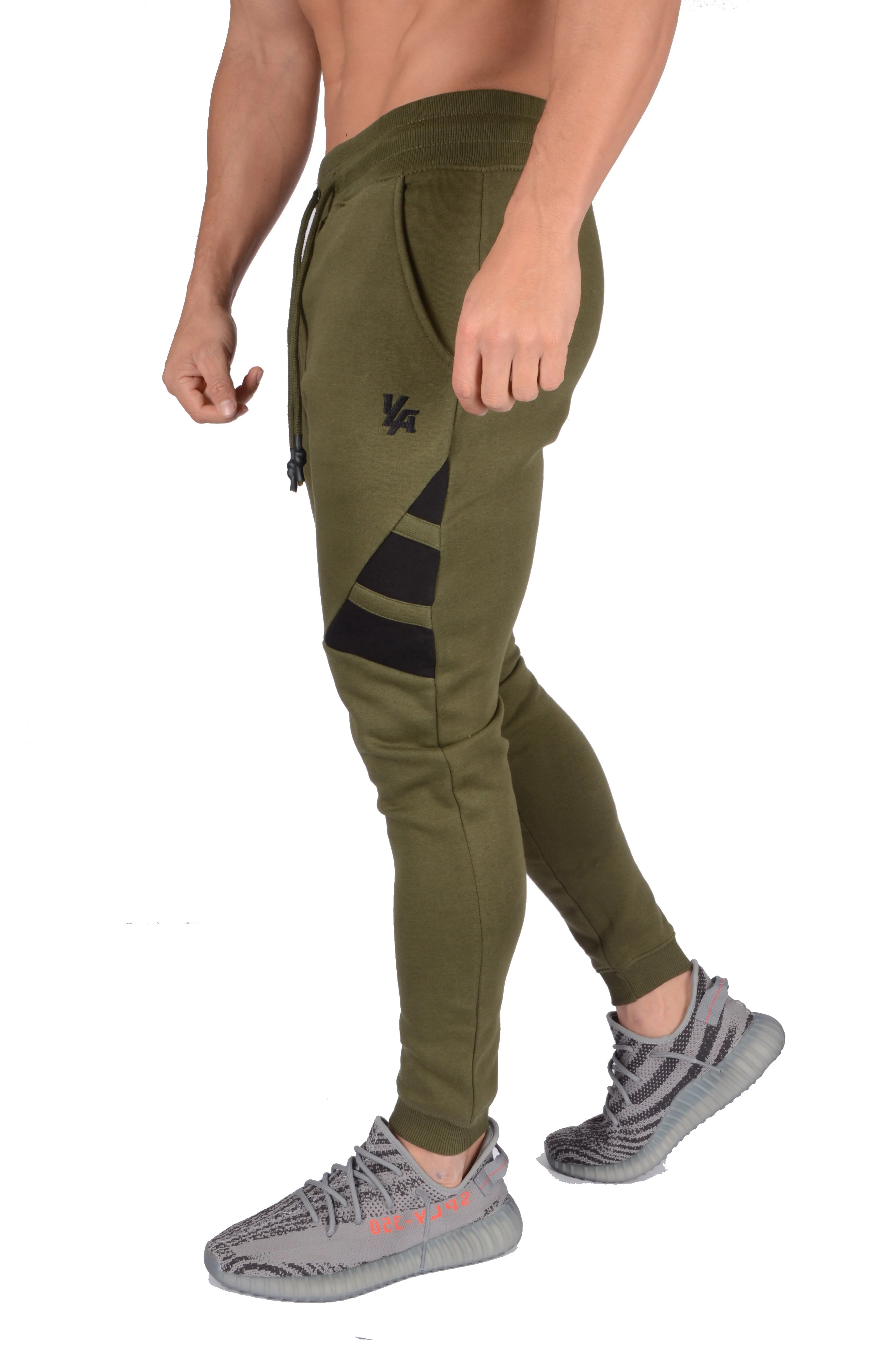 YoungLA 3 Stripe Fitted Jogger Pants 221