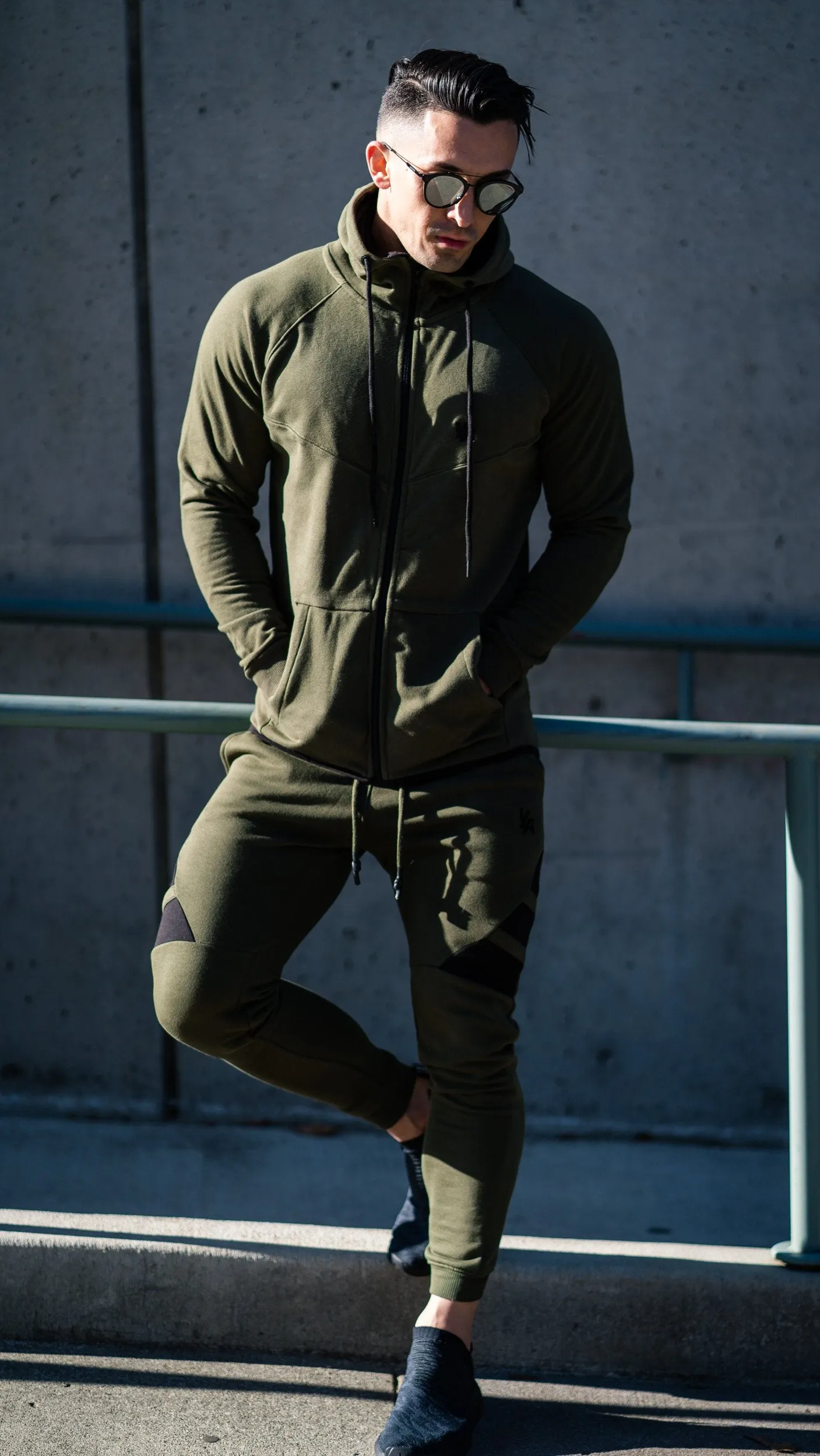 YoungLA 3 Stripe Fitted Jogger Pants 221