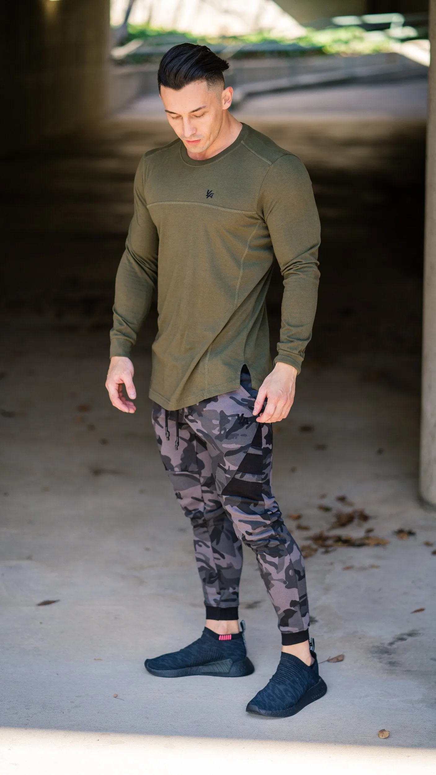 YoungLA 3 Stripe Fitted Jogger Pants 221