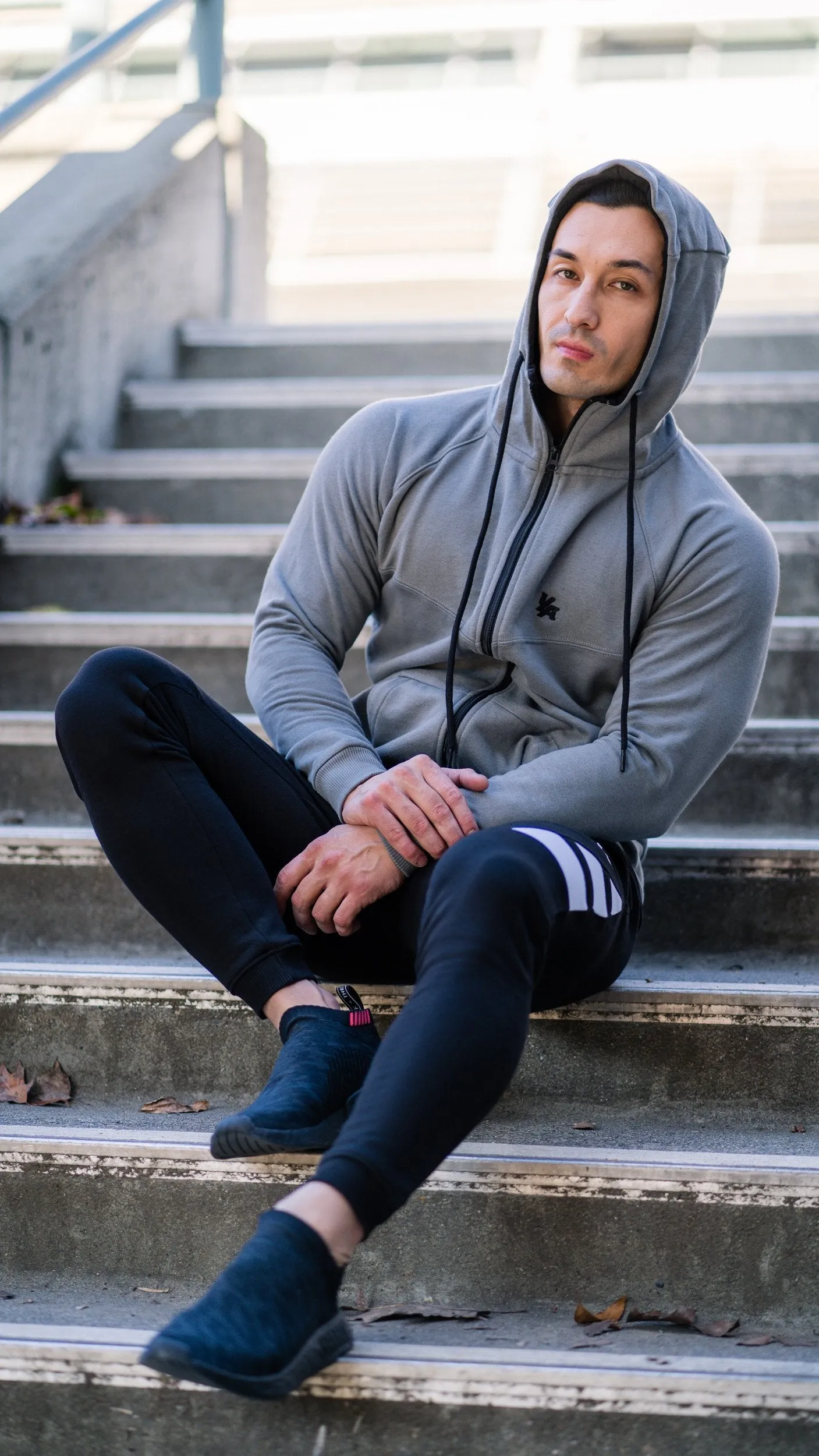 YoungLA 3 Stripe Fitted Jogger Pants 221