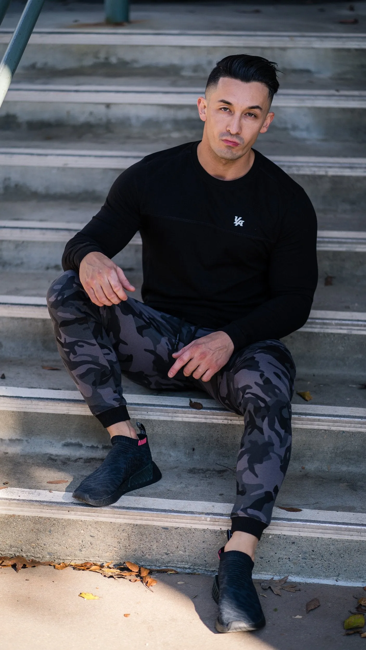 YoungLA 3 Stripe Fitted Jogger Pants 221
