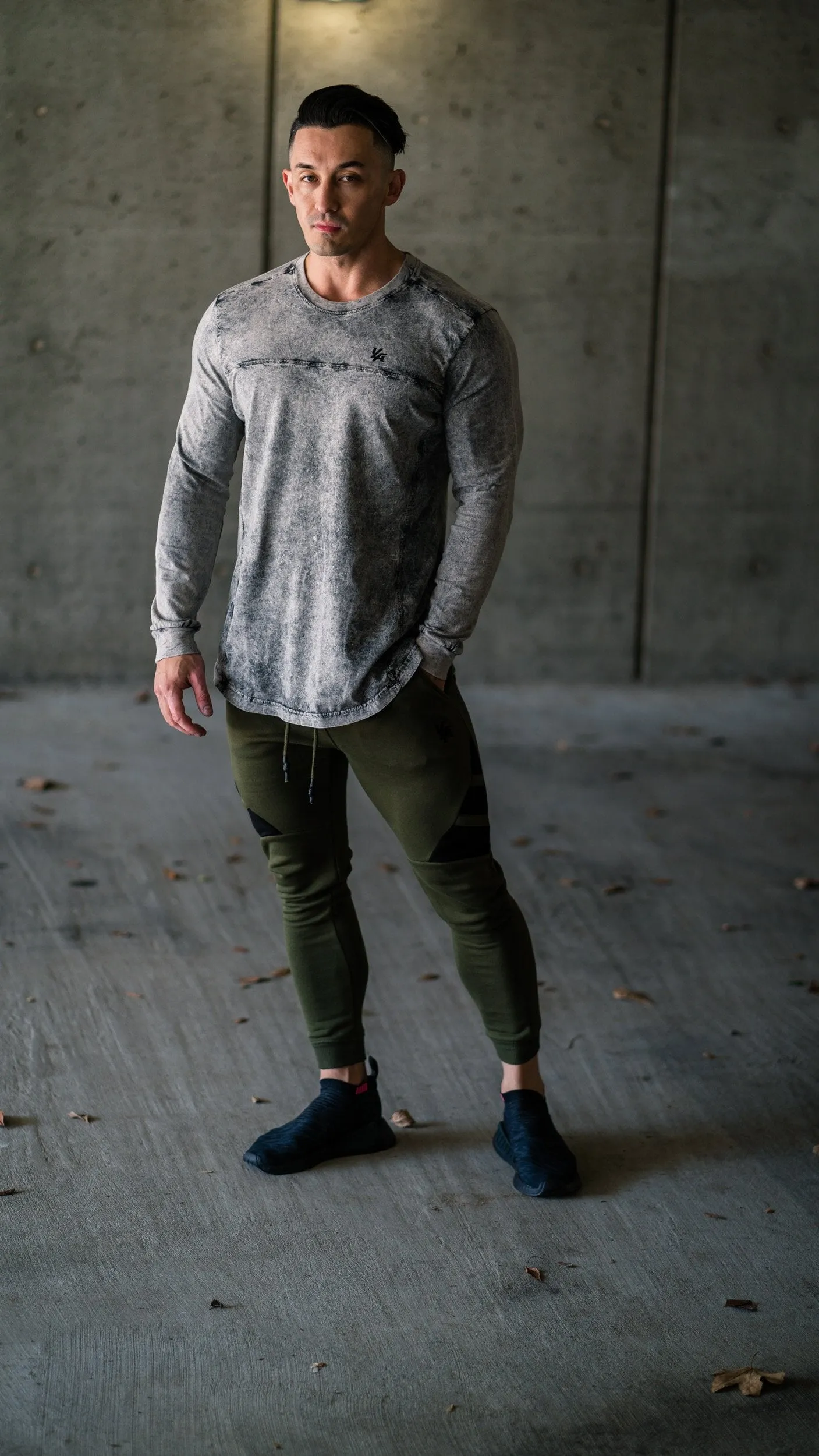 YoungLA 3 Stripe Fitted Jogger Pants 221