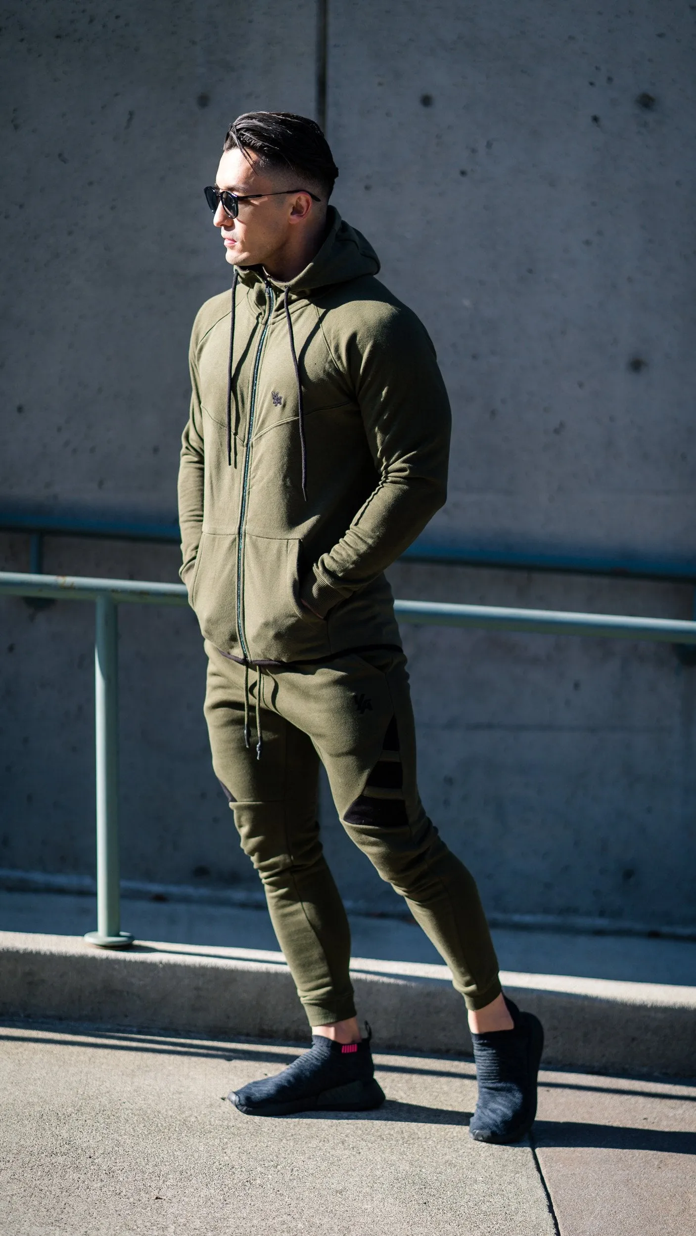 YoungLA 3 Stripe Fitted Jogger Pants 221