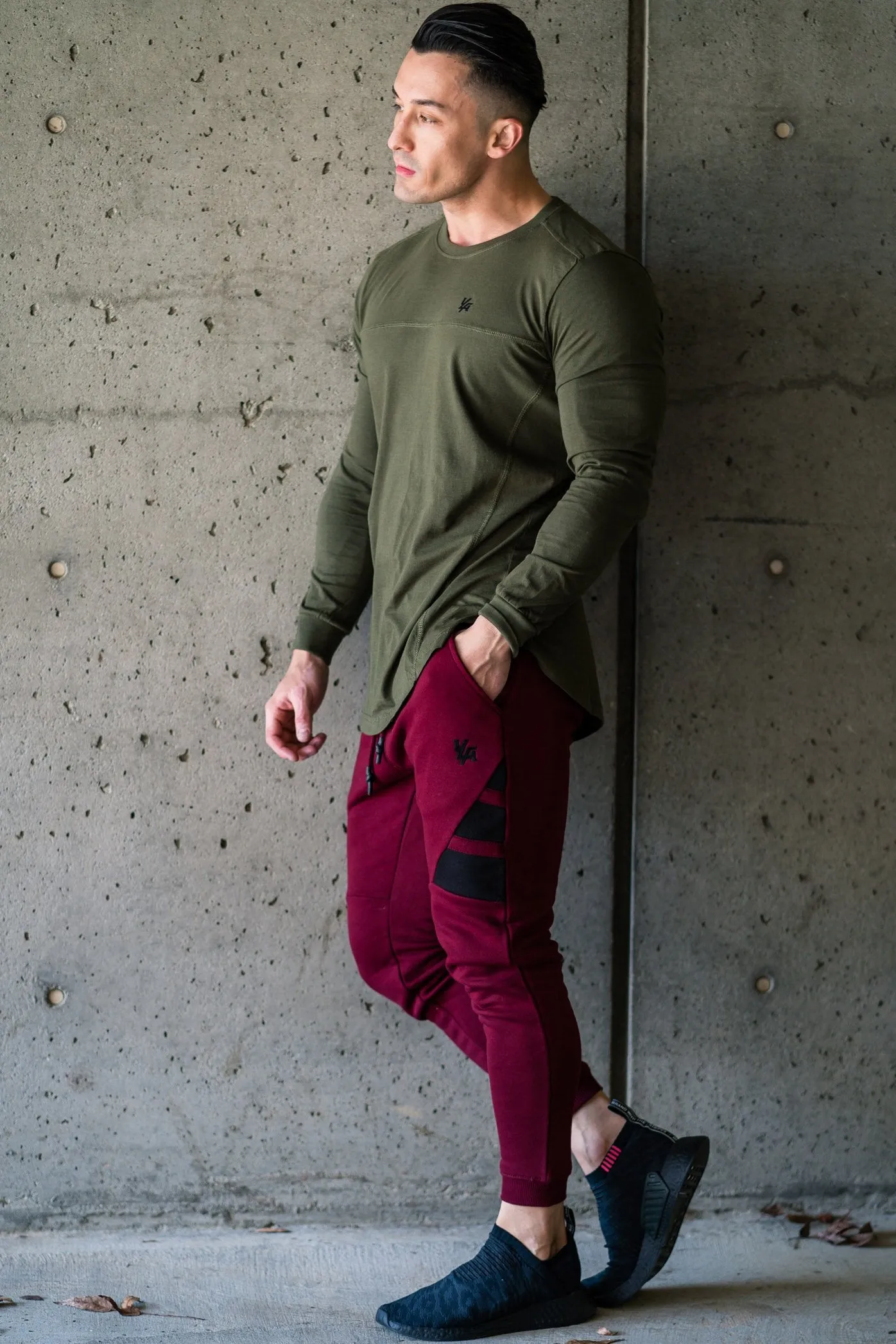 YoungLA 3 Stripe Fitted Jogger Pants 221