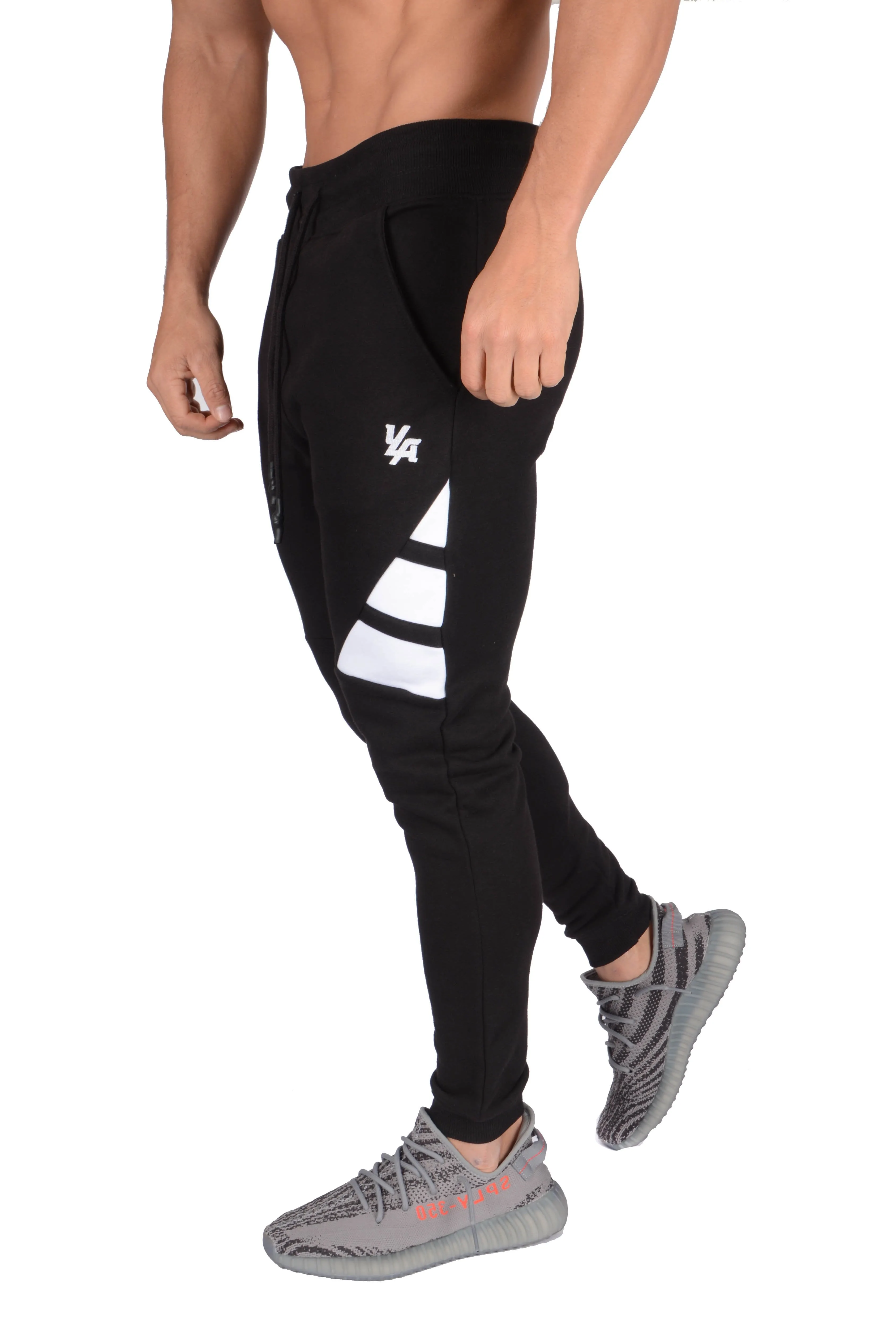 YoungLA 3 Stripe Fitted Jogger Pants 221
